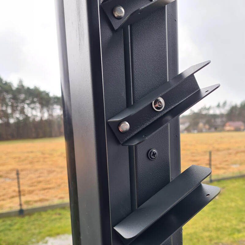 Prowadnice do rolet tarasowych, żaluzji