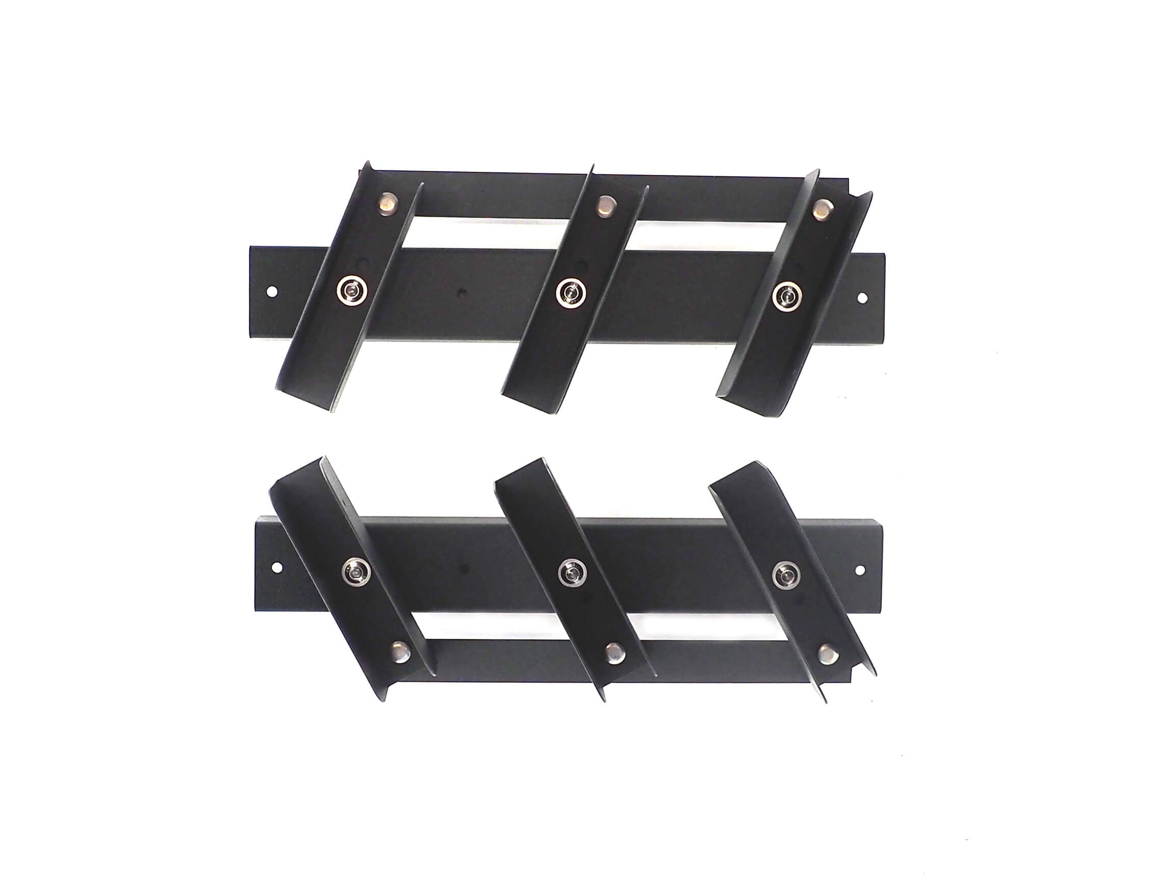 Prowadnica mechanizm do żaluzji ogrodowych na 3 gniazda antracyt