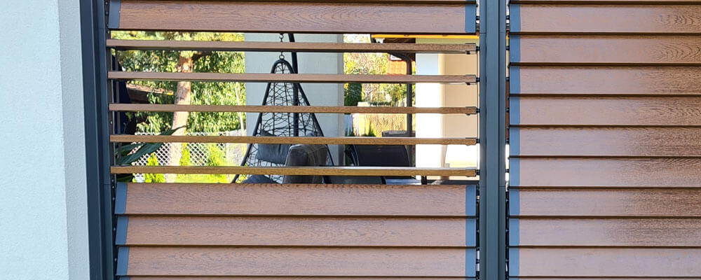 Mechanizm do żaluzji tarasowych, zewnętrznych